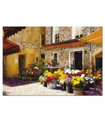 Educa Jigsaw Puzzle - The Flower Shop Jan Mclaughlin - 2000 Pieces